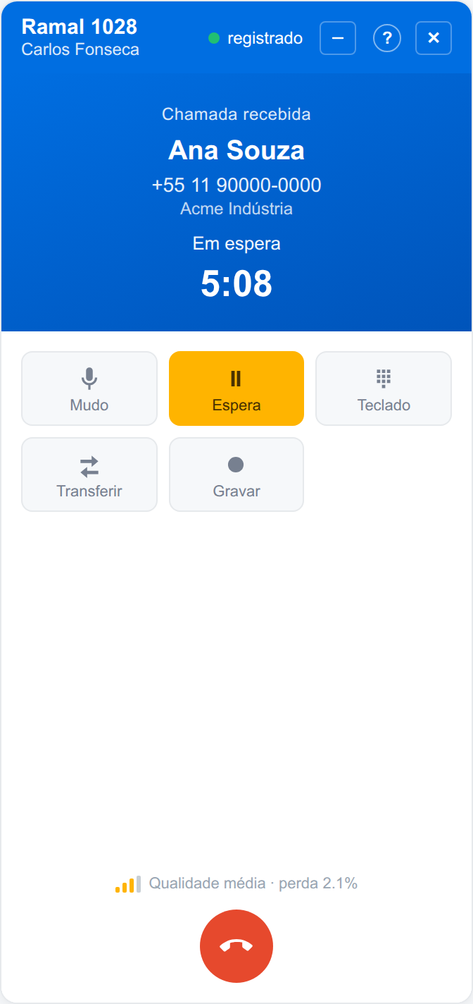 Chamada em espera
