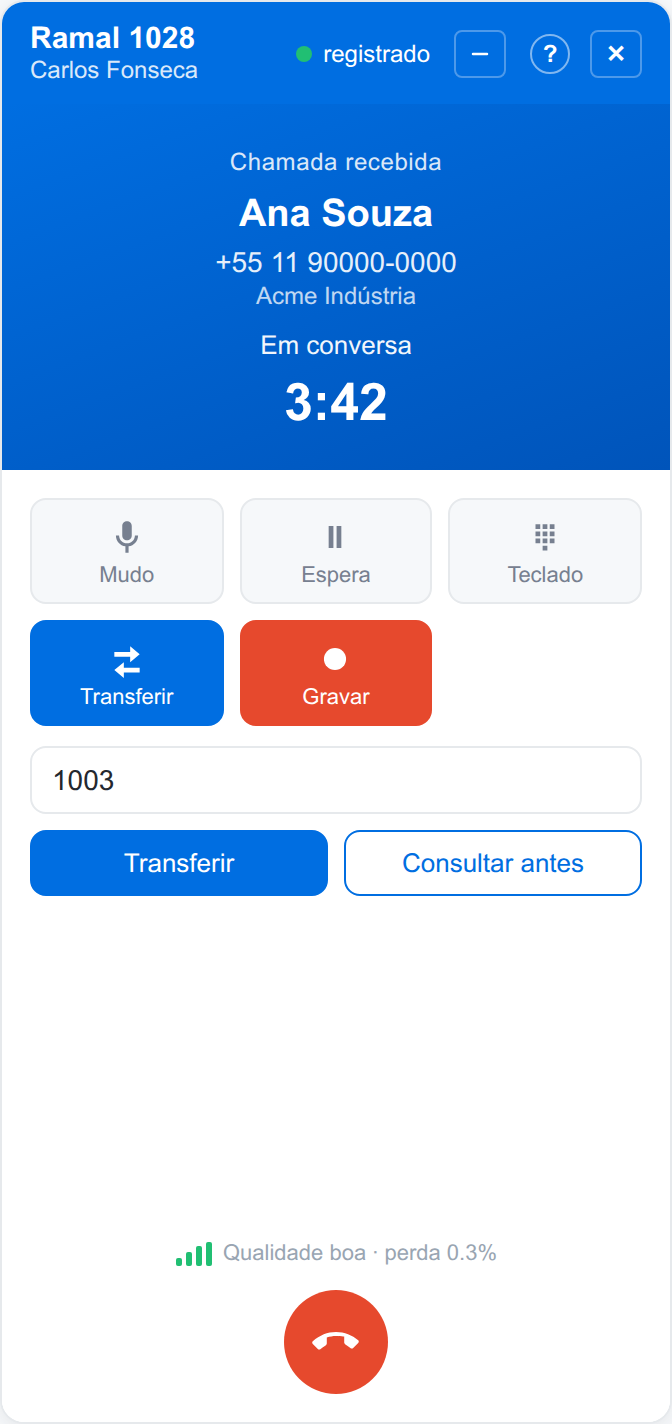 Transferência cega e assistida